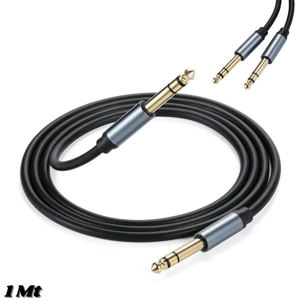 Cable De Conexion Microfono 6.5mm 1M