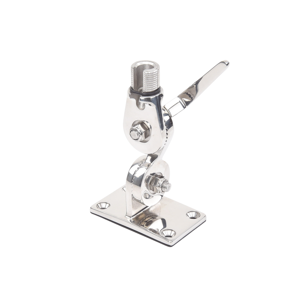 Montaje rotativo de acero inoxidable, 4 posiciones, rosca estándar 1" x 14 hilos