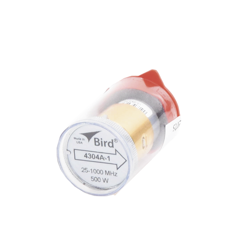 Elemento de Reemplazo en linea 7/8", de 5/ 15/ 50/ 150/ 500 Watt para Wattmetro BIRD 4304A, en el Rango de Frecuencia de 25-1000 MHz.