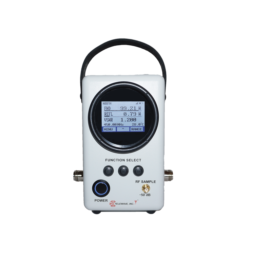 Wattmetro Análogo-Digital /RF, Banda Ancha de 88 MHz-1 GHz, para 1-500 Watt, N Hembras.