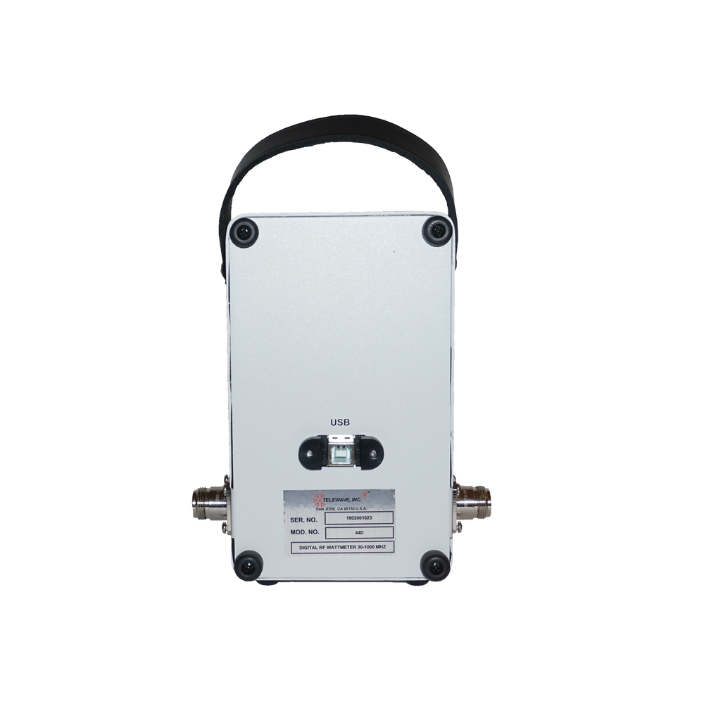 Wattmetro Análogo-Digital /RF, Banda Ancha de 88 MHz-1 GHz, para 1-500 Watt, N Hembras.
