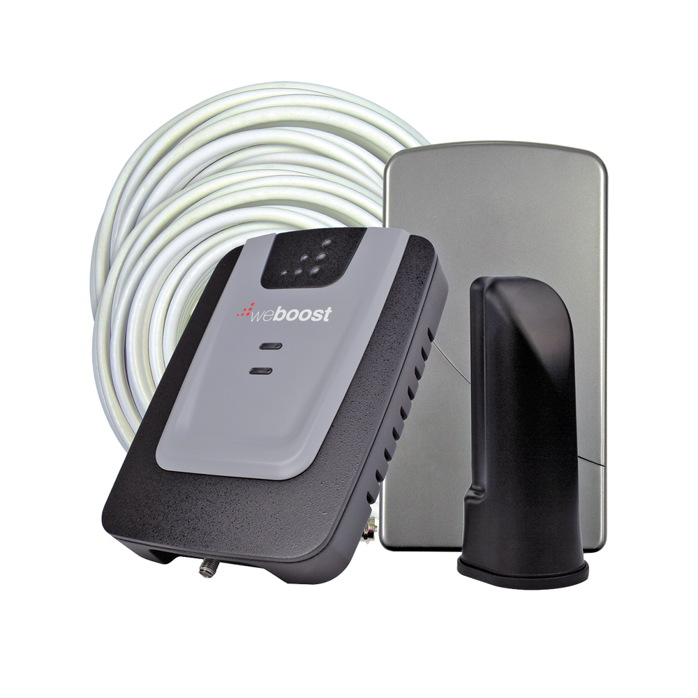 Kit repetidor Doble Banda para cobertura celular, especial para 3G (H+) y 2G (E), cubre áreas de hasta 150m²;. 60 dB de ganancia máxima. Bandas de frecuencia de 850MHz (Banda 5 o GSM850) y 1900MHz (Banda 2 o PCS1900).