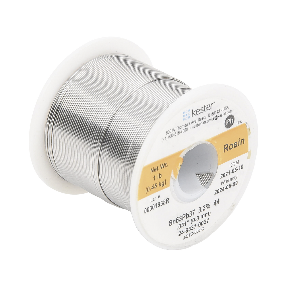 Rollo de Soldadura de 63% Sn y 37% Pb de 0.031" con 454 gr.