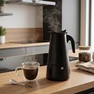 Cafetera Expreso 6 Tazas Negra