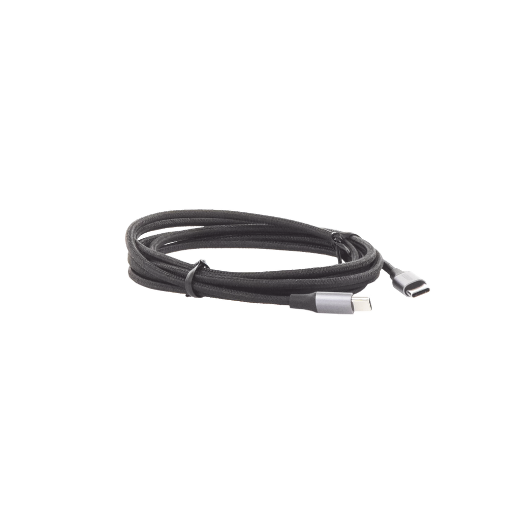 Cable USB C a USB C / 2 Metros / Carcasa de Aluminio / Nylon Trenzado / Transferencia de Datos Hasta 480 Mbps / Soporta Carga Rápida de hasta 60W, 20V 3A
