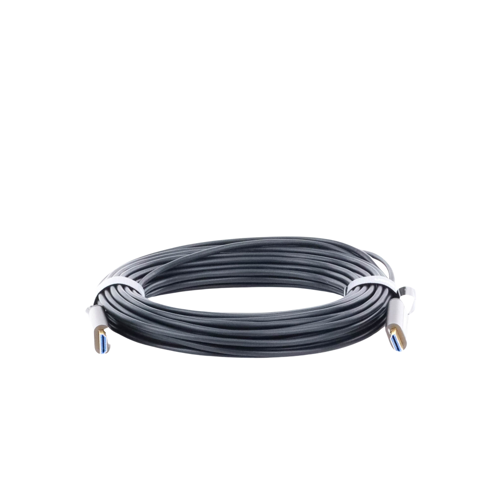 15 Meter 4K@60Hz Fiber Optic HDMI Cable / 4-Core Fiber + 7-Core Tinned Copper / Compatible with HDMI 2.0 / High Speed 18 Gbps / 3D / HDR / Zinc Alloy Case / Premium