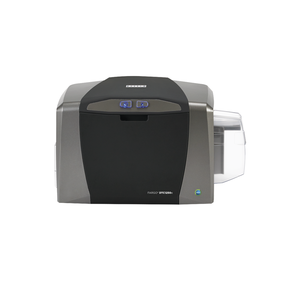 DTC1250e PVC Card Printer Kit / Single-Sided / Includes: 2 Color Ribbons and Software / 3-Year Warranty