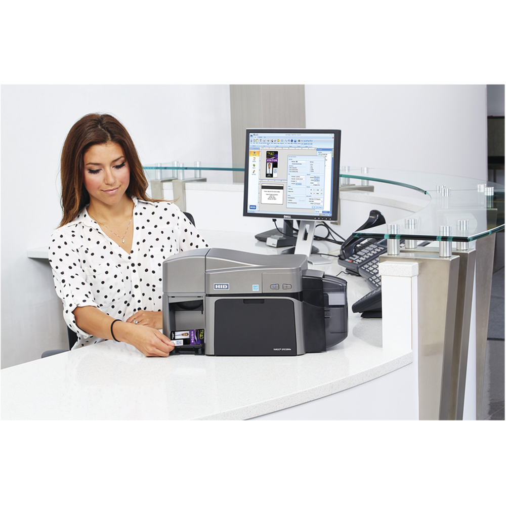 DTC1250e Card Printer Kit / Double-Sided / Includes: 2 Color Ribbons and Software / 3-Year Warranty