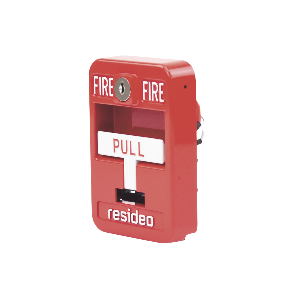 Single Action Manual Station / Conventional / Made of Aluminum Alloy / Red Color with Lock