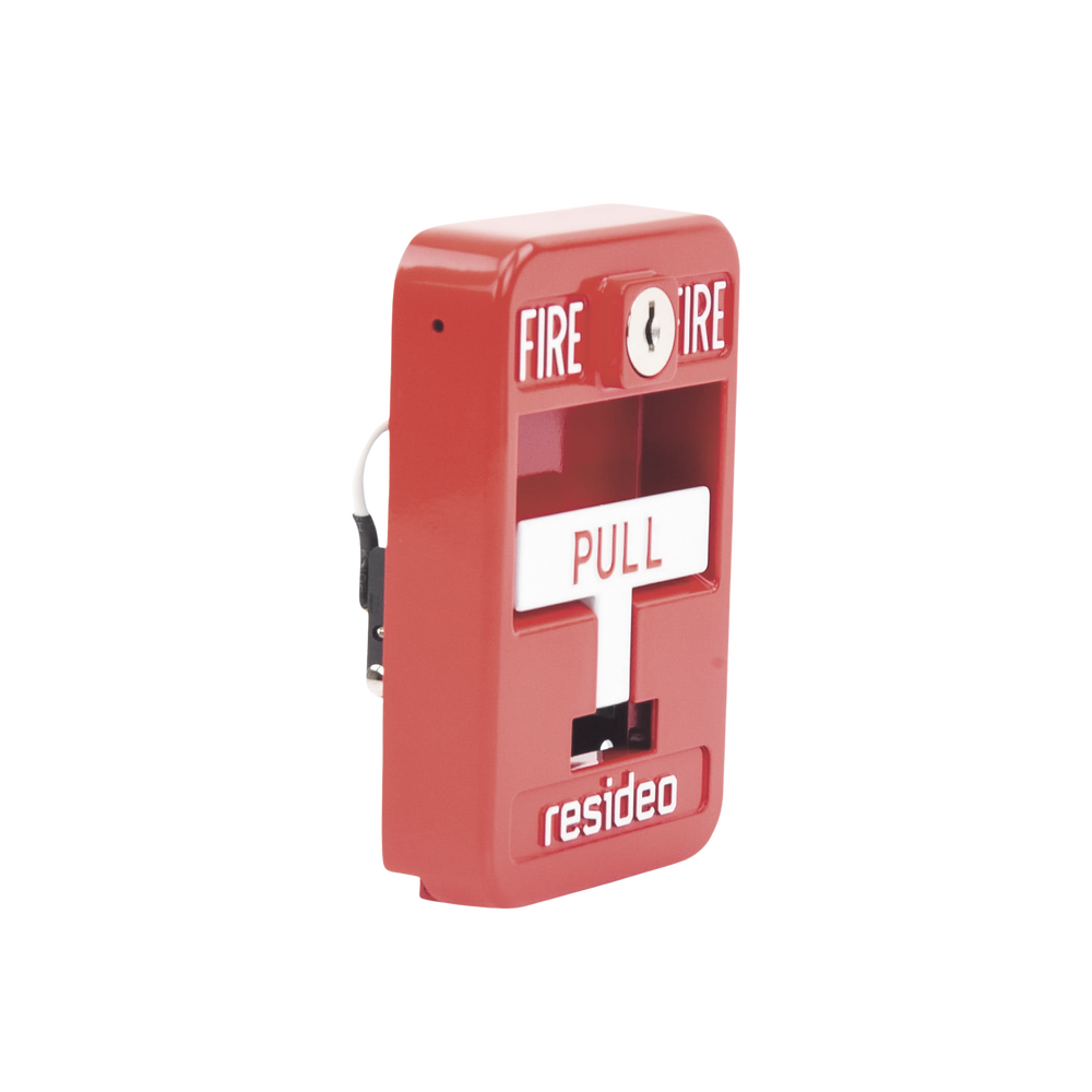Single Action Manual Station / Conventional / Made of Aluminum Alloy / Red Color with Lock