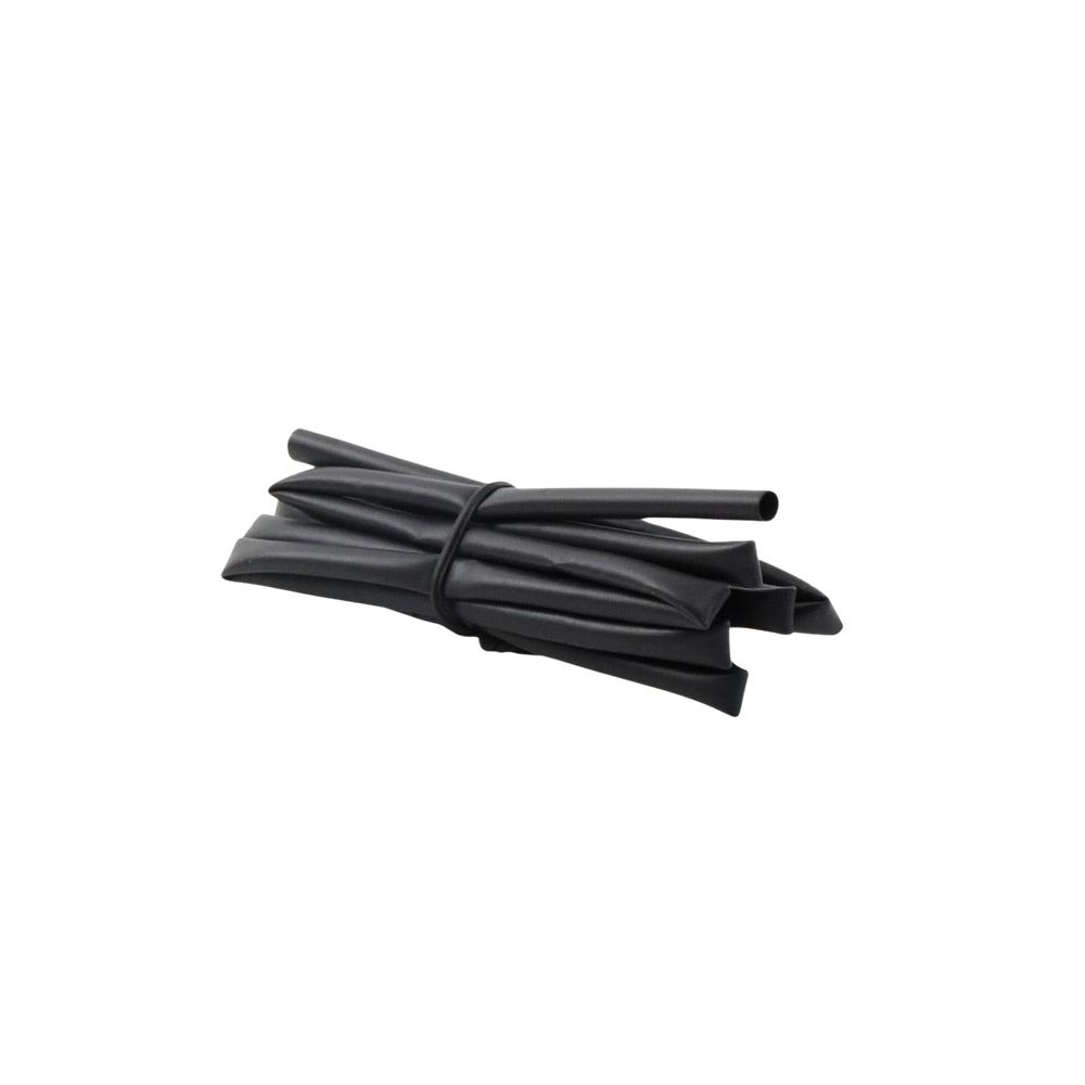 Tubo Termoencogible (Termofit) Negro de 1.2 m, 1/8" de Diámetro, Reduce de 2:1, Poliolefina.