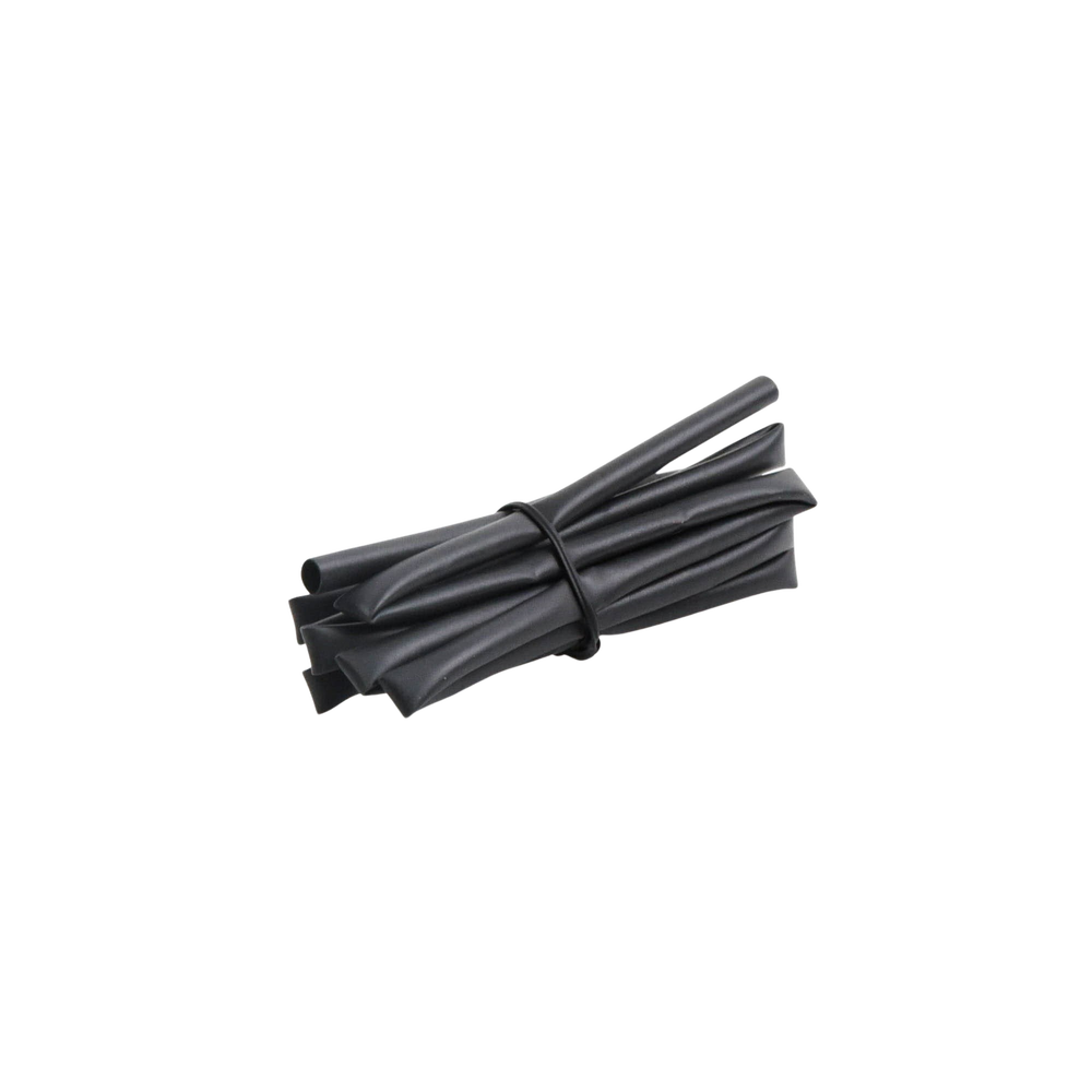Tubo Termoencogible (Termofit) Negro de 1.2 m, 1/8" de Diámetro, Reduce de 2:1, Poliolefina.