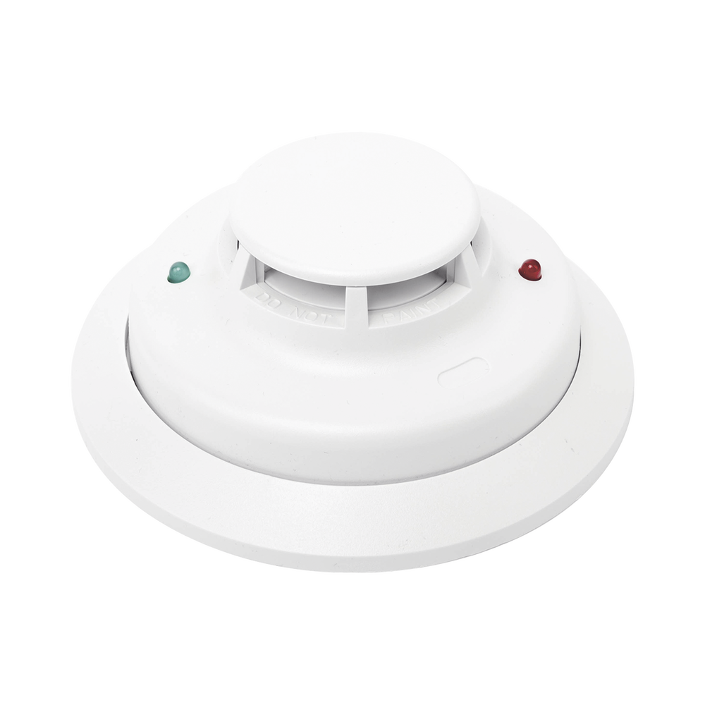 Addressable Photoelectric and Fixed Temperature Smoke Detector / VPLEX / Includes Base / Compatible with VISTA32/50P/128/250 Panels