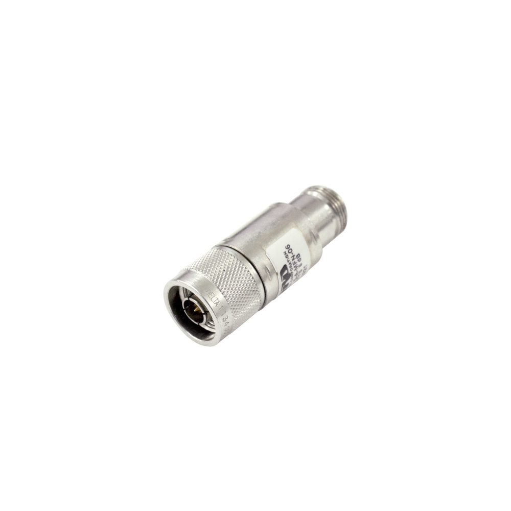 Atenuador en Línea de 6 dB, 5 Watt Máximo, CD-4 GHz, Conectores N Macho-Hembra.