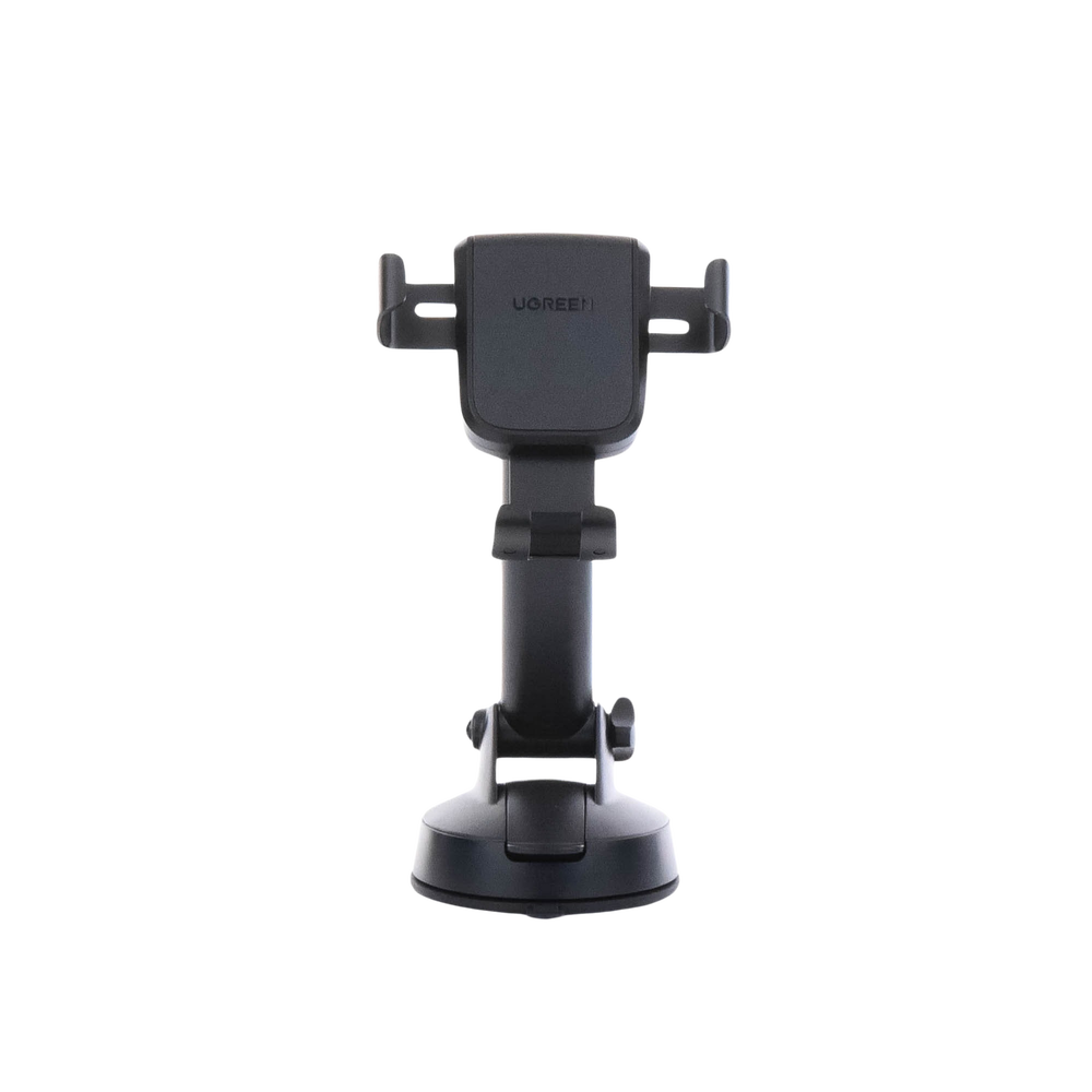 Car Phone Holder with Suction Cup / Triangle Clamping Design / 270° Adjustable / Rotatable / Stretchable / Wide Compatibility with 4'' to 7'' Devices / Black