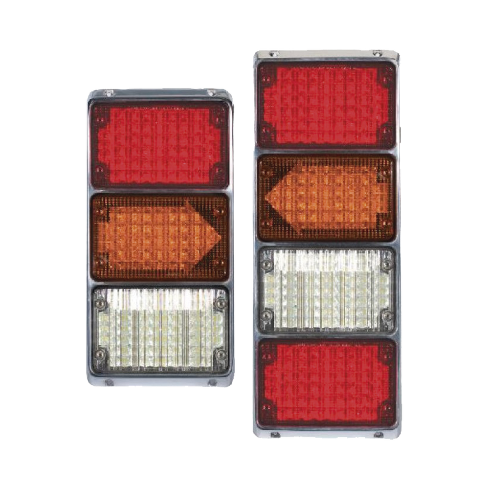 Paquete de placas led 4x6 / halógeno de triple fila , 1 65 str, 1 65ta y 1 61 rv con 1 65stk3