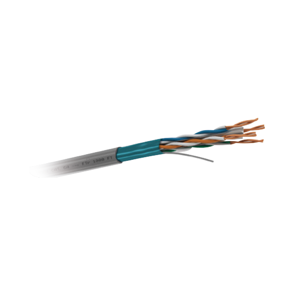 CABLE BLINDADO P/NTERIOR CAT. 6A 4 PARES CAL. 23 AWG. CMR