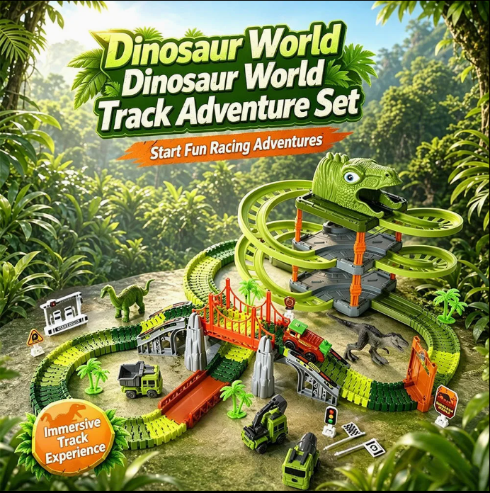 Pista de dinosaurios 217pcs