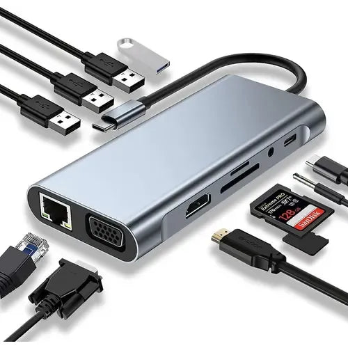 Adaptador hub l 11 en 1
