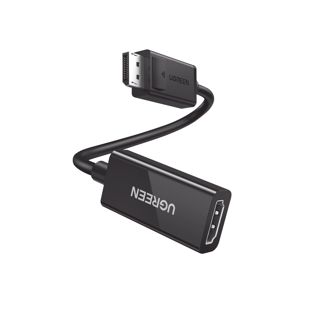 Convertidor DisplayPort a HDMI 4K@60Hz / 3D / HDR / Blindaje interno / Boton Liberador / Largo 25cm / Carcasa de ABS / Plug & Play