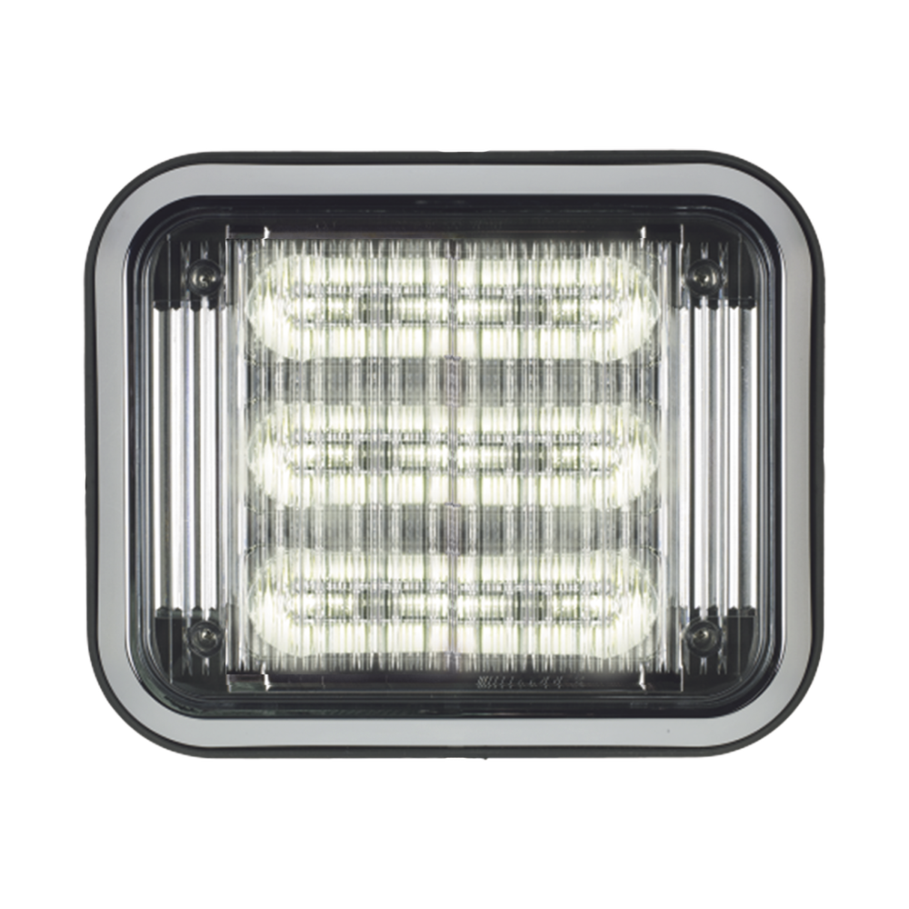 Luz perimetral LED PriZm ™ II de 7x9 con bisel, lente de color y REF 8, claro