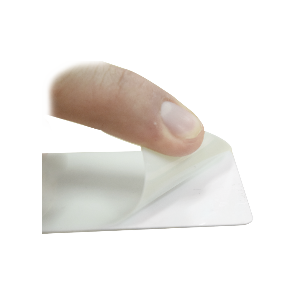 Pack of 500 UltraCard 10 mil Adhesive Cards Printable on One Side / For Sticking on Cards / CR79