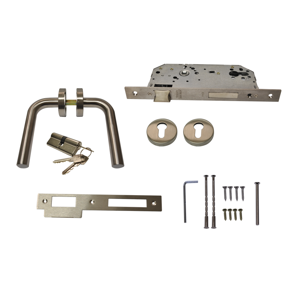 Handle, mechanism and mechanical cylinder kit