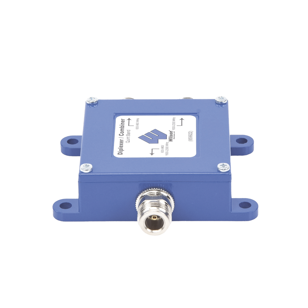 Diplexer/Combinador 600-960 MHz / 1630-2300 MHz, ideal para Amplificadores de señal celular de doble o triple banda.