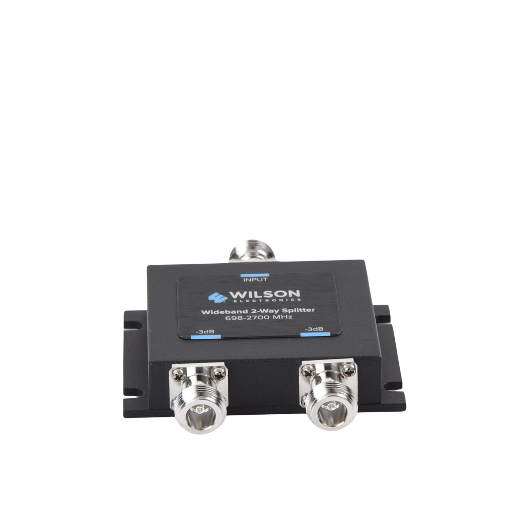 Divisor de potencia (Splitter) de dos vías para 700-2700 MHz.