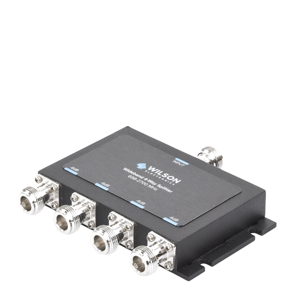 Divisor de 4 salidas, 50 Ohm, 700-2700MHz conector N-Hembra
