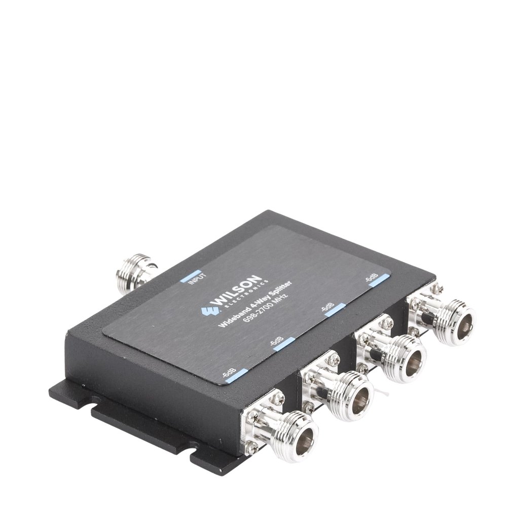 Divisor de 4 salidas, 50 Ohm, 700-2700MHz conector N-Hembra