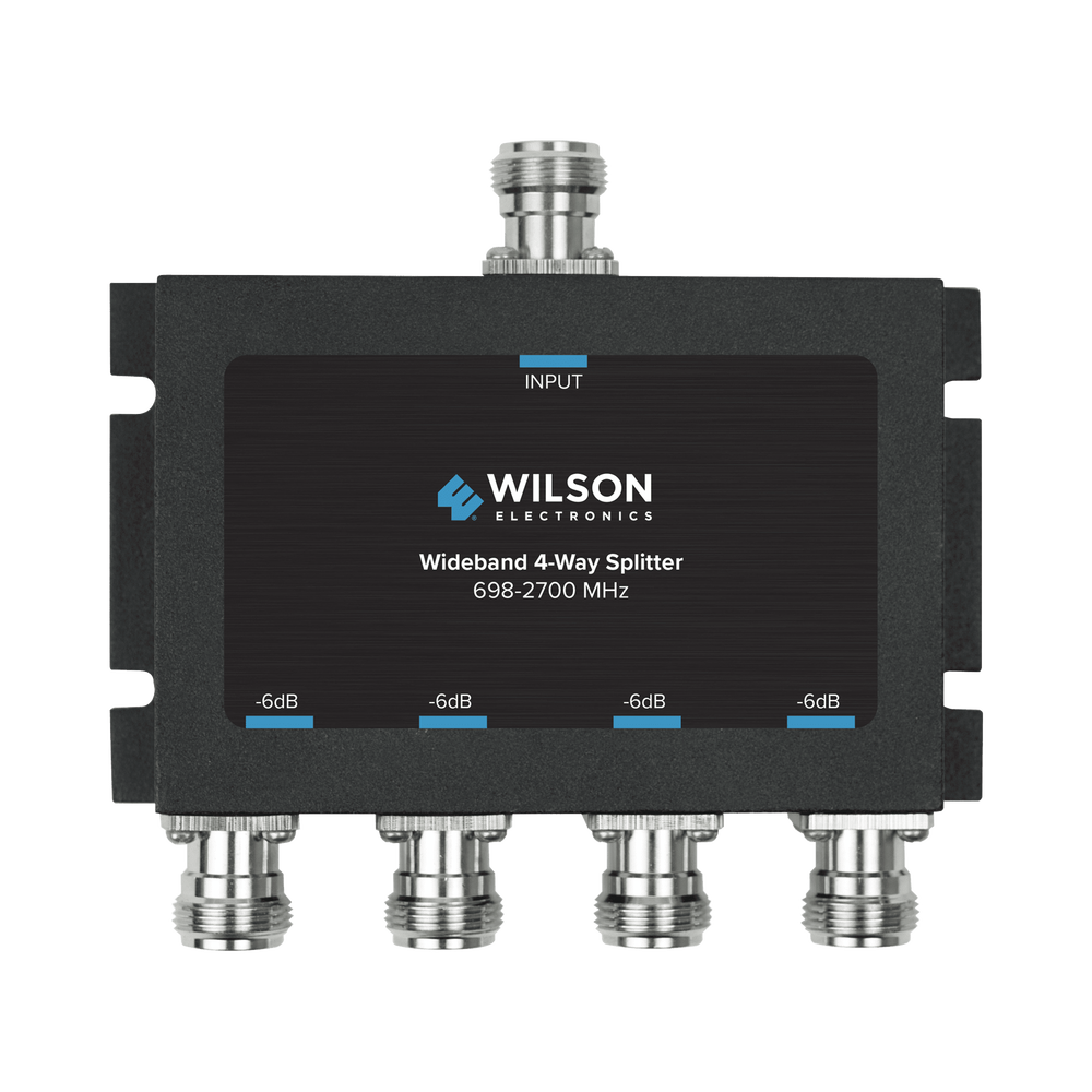 Divisor de 4 salidas, 50 Ohm, 700-2700MHz conector N-Hembra