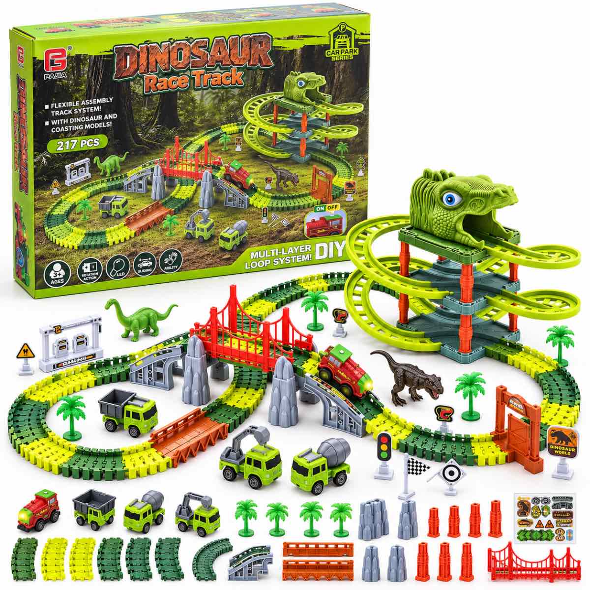 Pista dinosautio 217PCS
