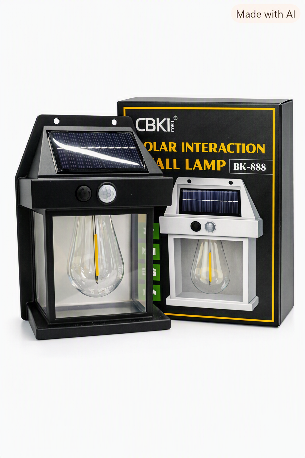 Lampara com bombillo solar