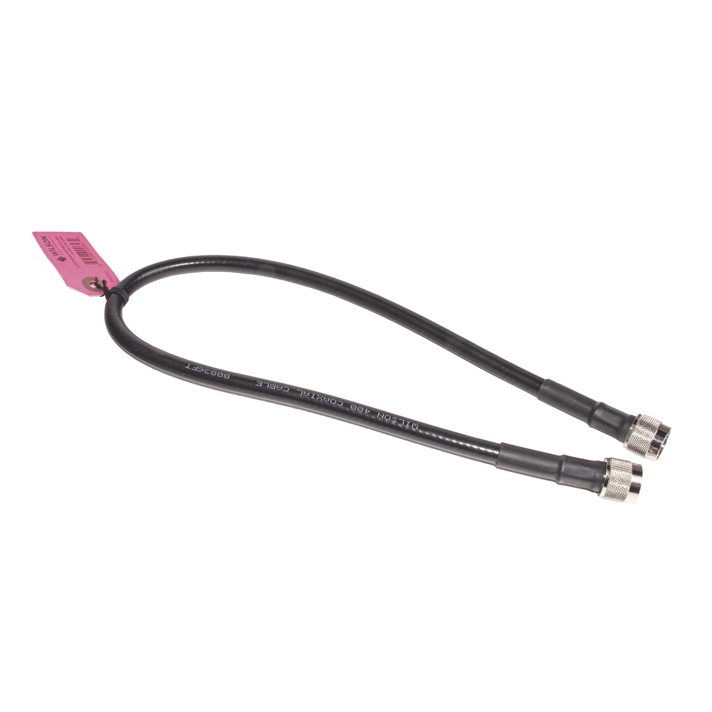 Coaxial Jumper with Wilson-400 Cable | N Male Connectors on Both Ends | 60 Centimeters Long
