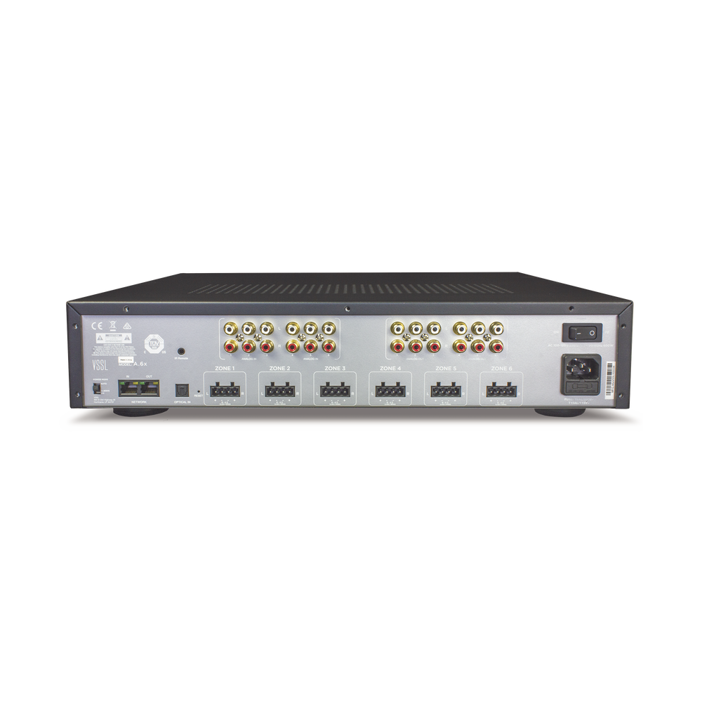 VSSL 6 zonas, 12x50W, con Chromecast incorporado, Airplay, Spotify Conn en cada zona - funciona con GoogleAsst