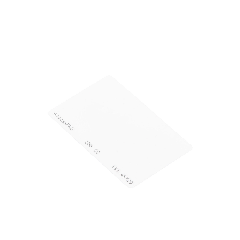 UHF Card-type Tag for long-range readers 900 MHZ / EPC GEN 2 / ISO 18000 6C / Not printable / Does not include card holder