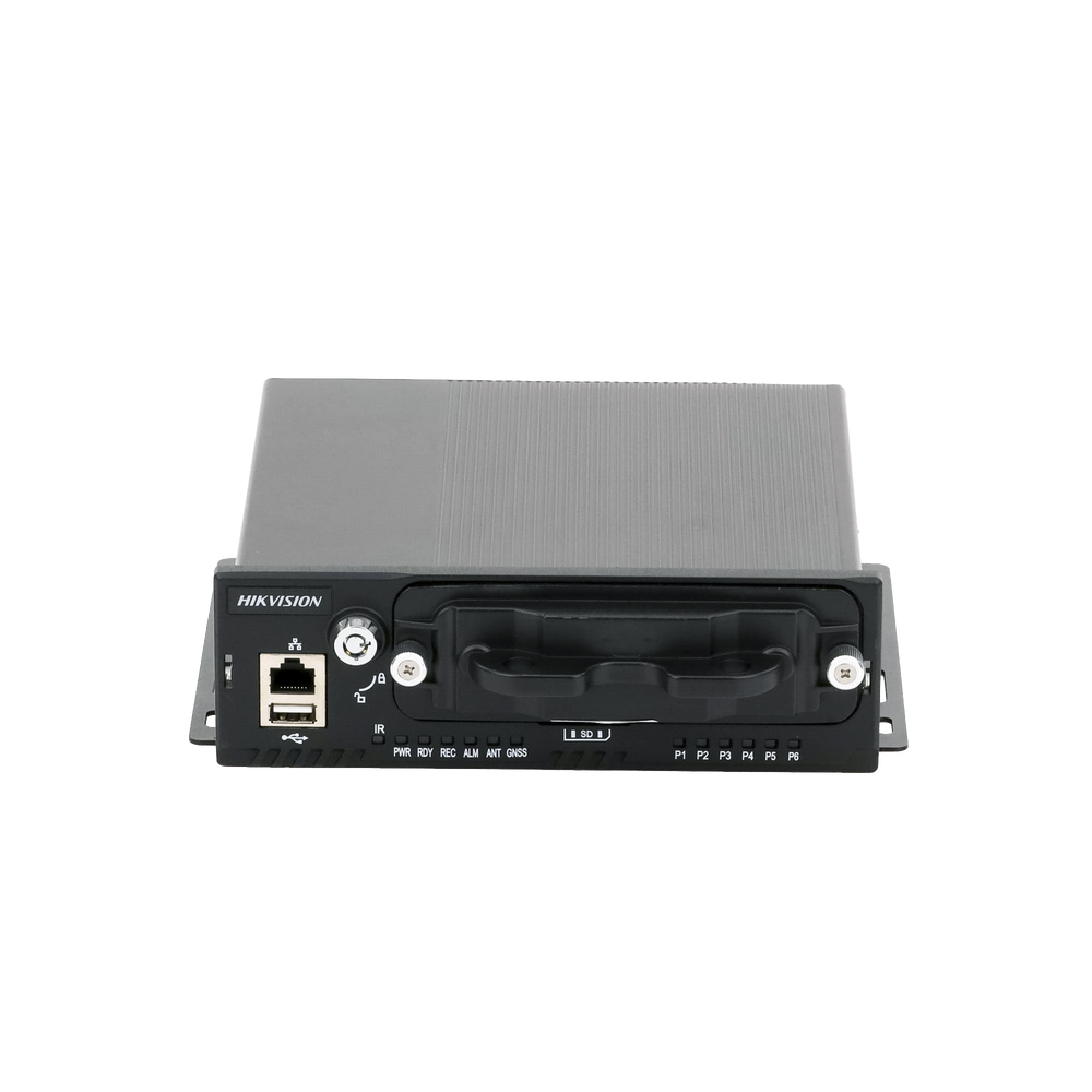 NVR Móvil de 8 Canales de 2 Megapixel / 4 Puertos PoE / 2 Bahías de Disco Duro / Incluye Modulo GPS / conector RJ45