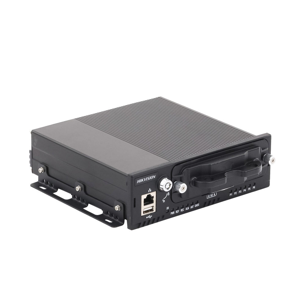 NVR Móvil de 8 Canales de 2 Megapixel / 4 Puertos PoE / 2 Bahías de Disco Duro / Incluye Modulo GPS / conector RJ45