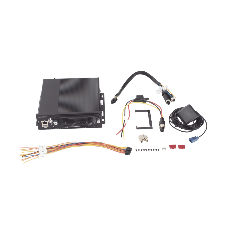NVR Móvil de 8 Canales de 2 Megapixel / 4 Puertos PoE / 2 Bahías de Disco Duro / Incluye Modulo GPS / conector RJ45