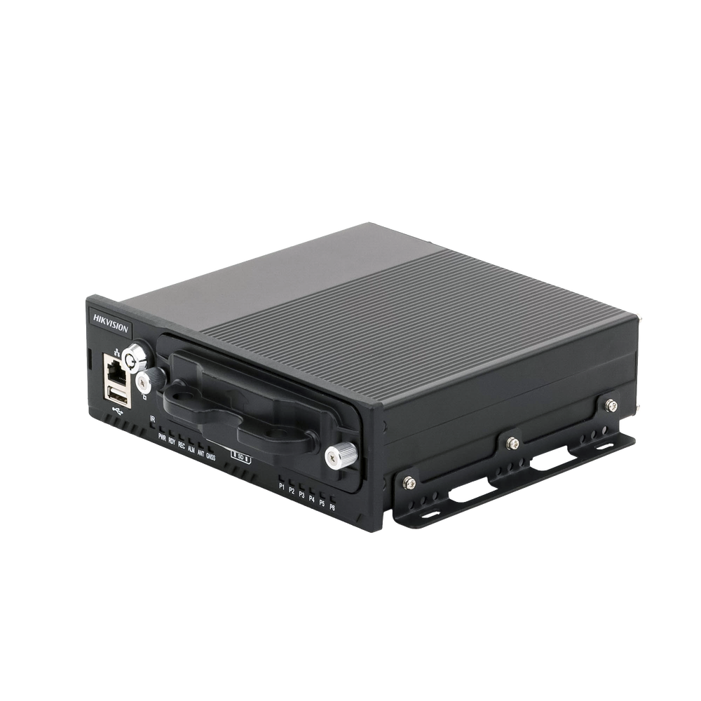 NVR Móvil de 8 Canales de 2 Megapixel / 4 Puertos PoE / 2 Bahías de Disco Duro / Incluye Modulo GPS / conector RJ45