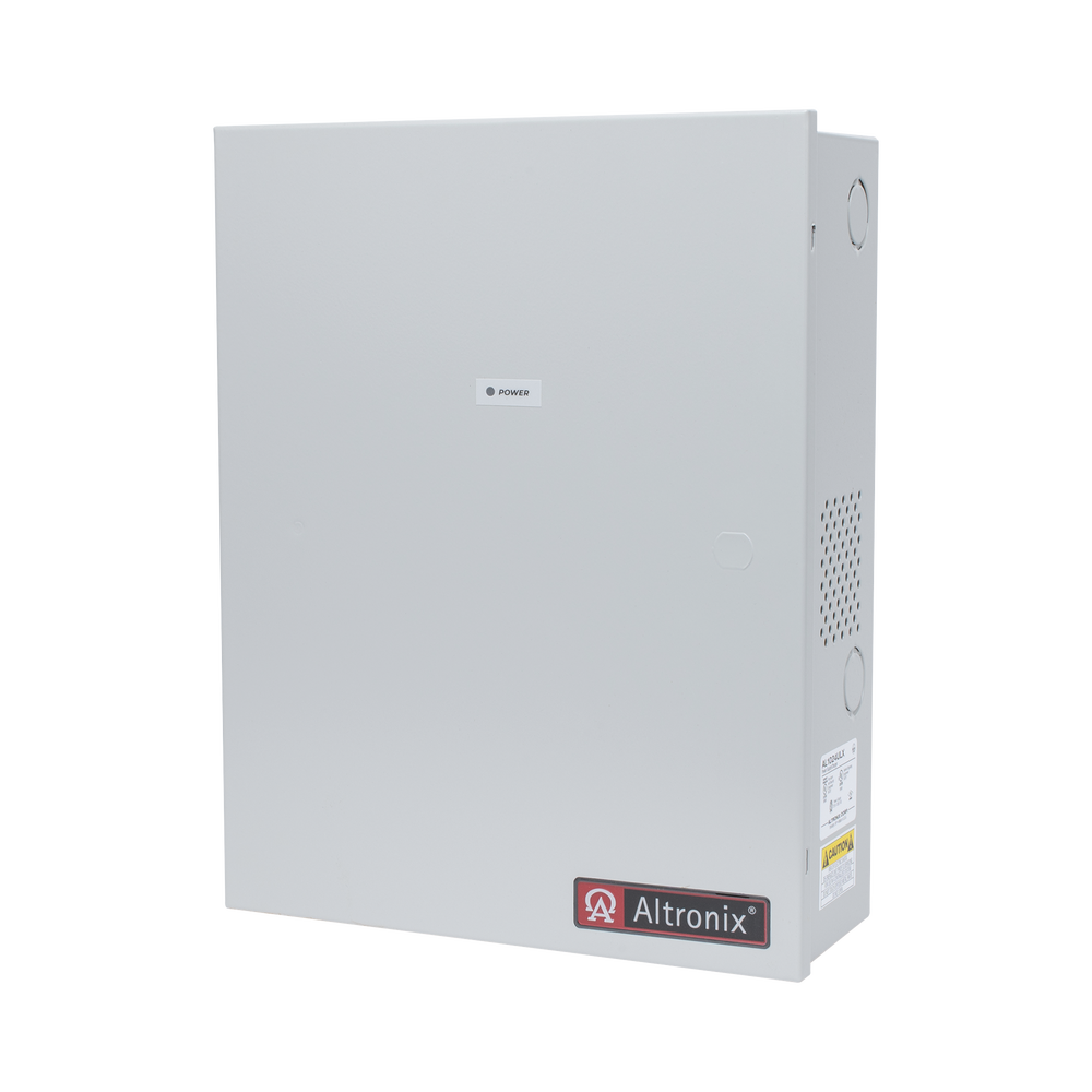 24 Vdc @ 10 A power supply / With backup battery capability / 1 output / Batteries required / Input voltage: 115 Vac.
