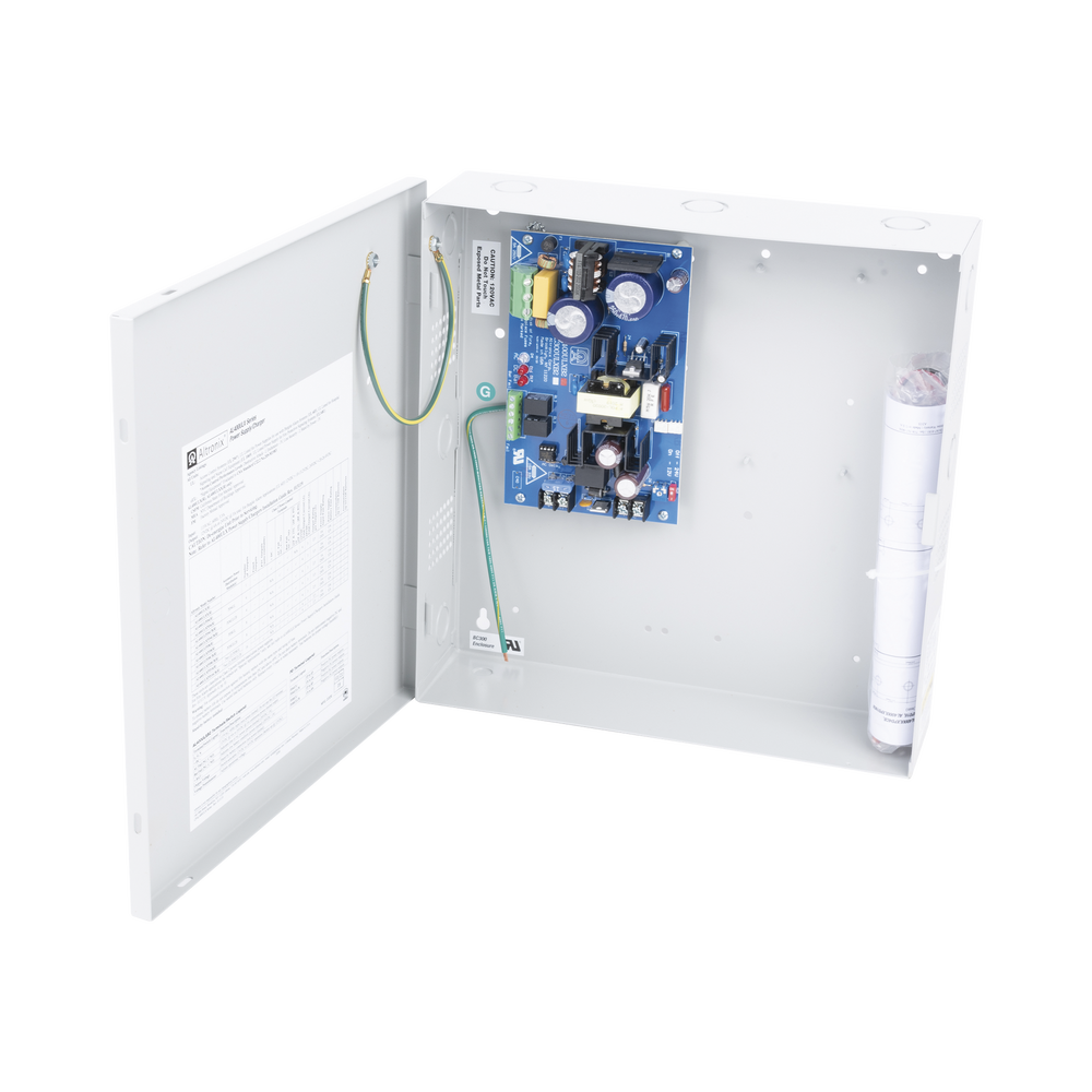 12 Vdc @ 4 A or 24 Vdc @ 3A power supply / 1 output / With backup battery capability / Batteries required