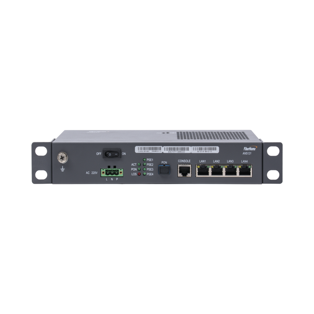 Unidad Remota Multi-Vivienda (MDU) GPON Industrial, 4 Puertos Gigabit Ethernet, PoE 802.3af/at, conector SC/UPC