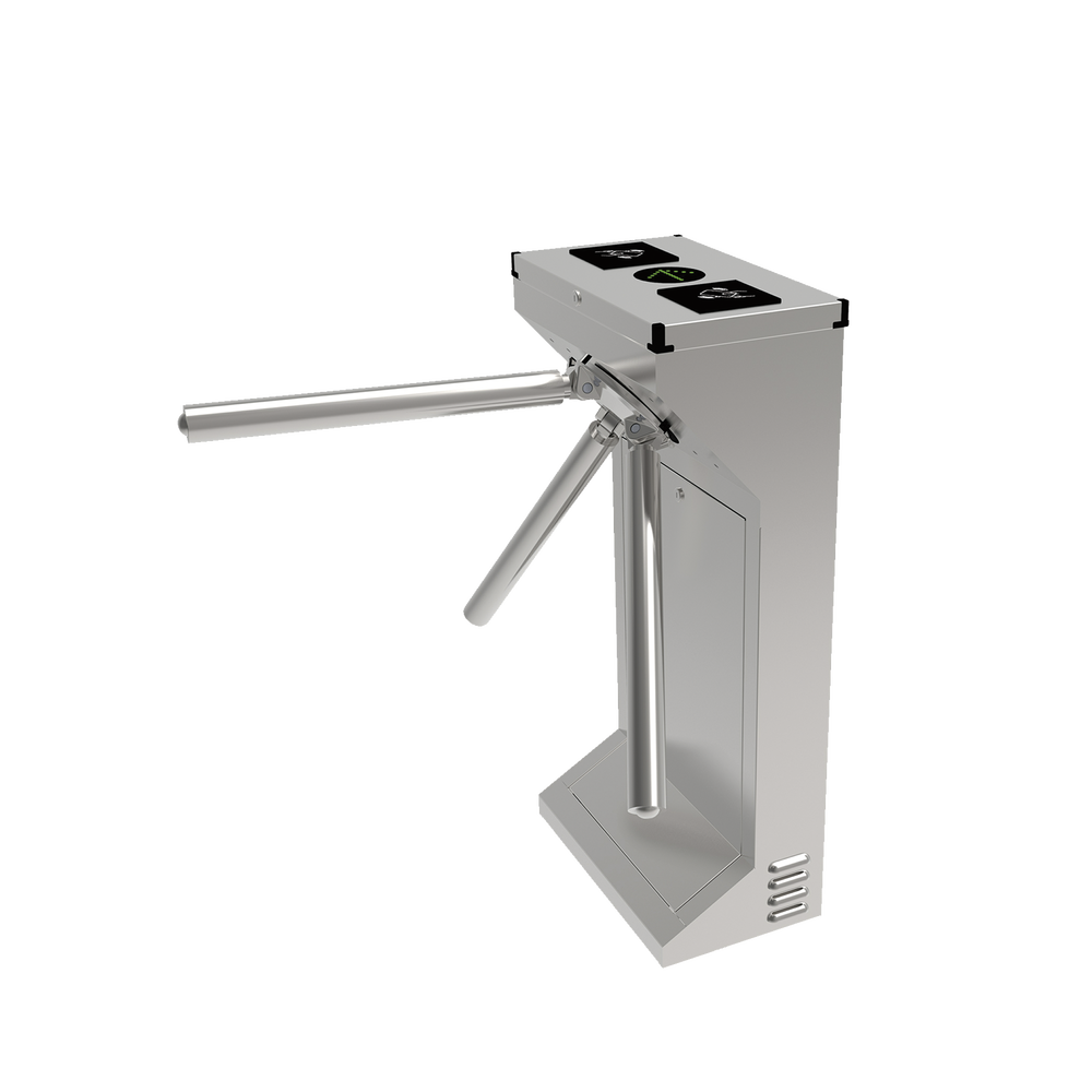 Torniquete Industrial en Acero Inoxidable / Bidireccional / USO RUDO / Espacio para Lectora de Proximidad