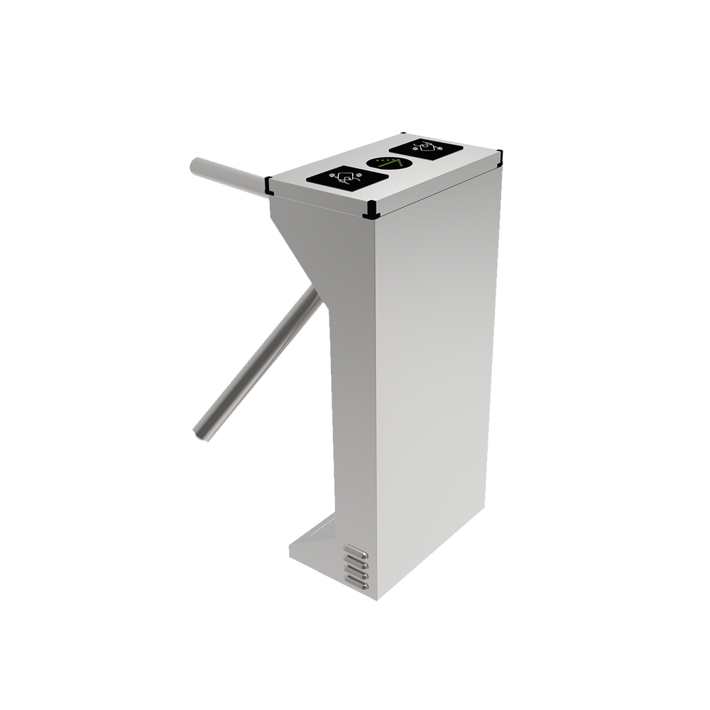 (MOTORIZED, CONTACTLESS), Stainless Steel Industrial Turnstile, Bidirectional, HEAVY DUTY, Space for Proximity Reader