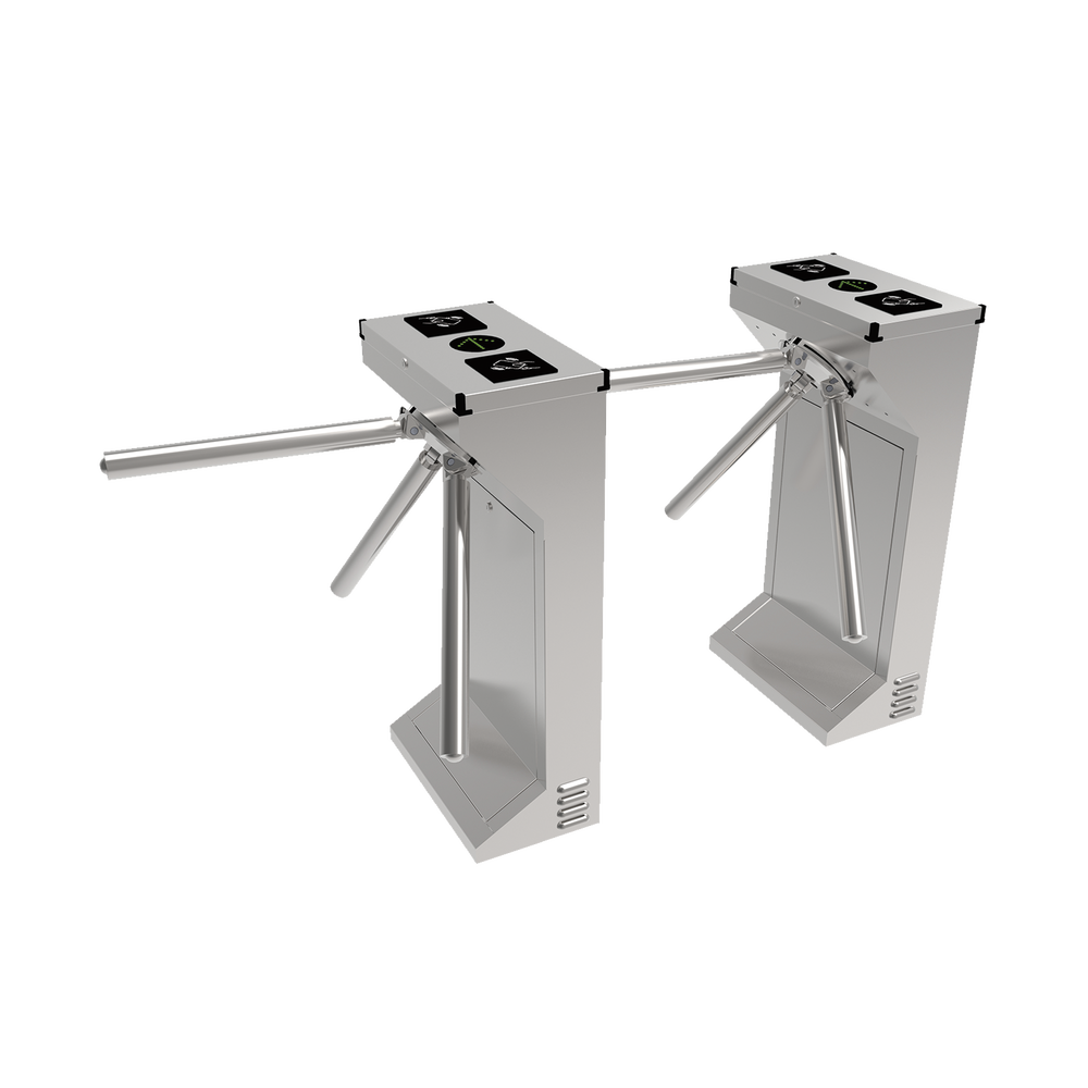 (MOTORIZED, CONTACTLESS), Stainless Steel Industrial Turnstile, Bidirectional, HEAVY DUTY, Space for Proximity Reader