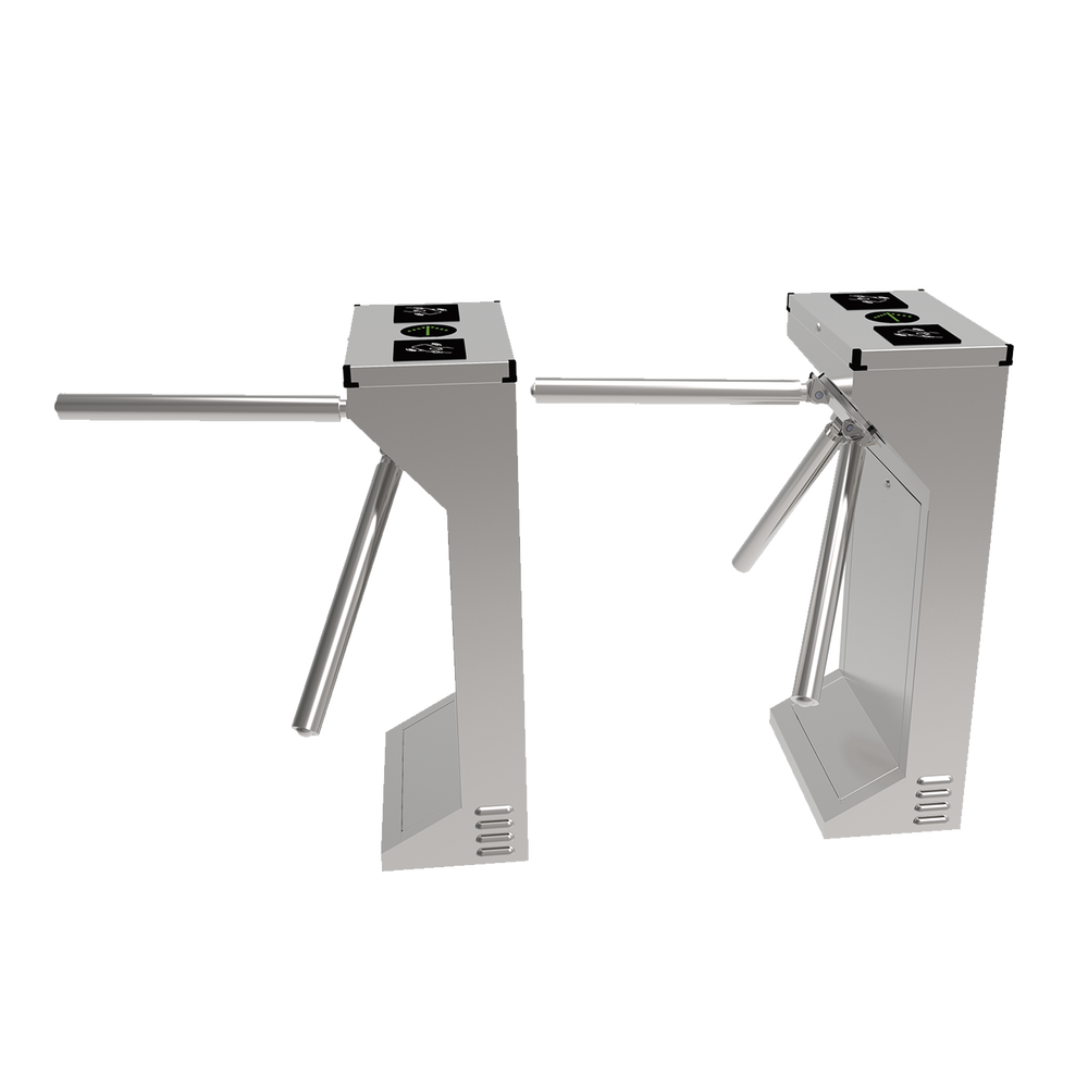 (MOTORIZED, CONTACTLESS), Stainless Steel Industrial Turnstile, Bidirectional, HEAVY DUTY, Space for Proximity Reader
