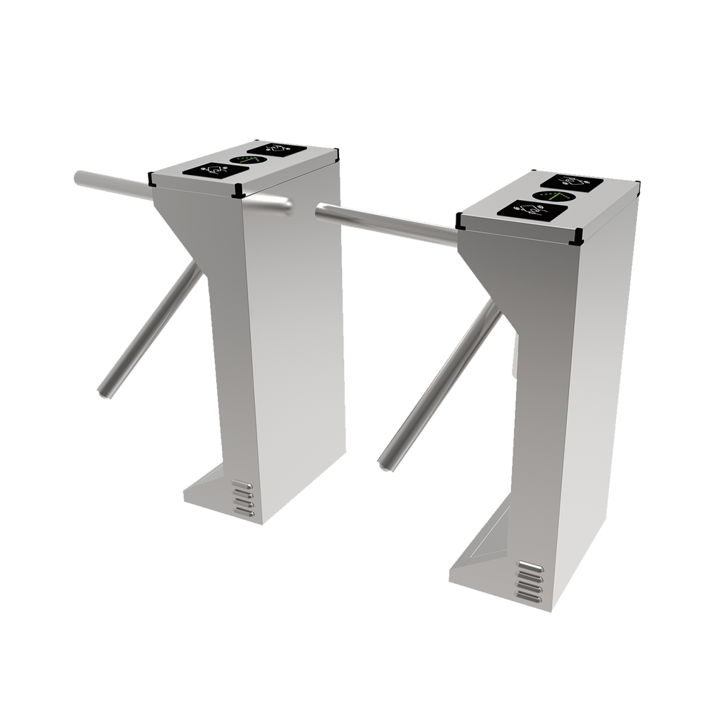 (MOTORIZED, CONTACTLESS), Stainless Steel Industrial Turnstile, Bidirectional, HEAVY DUTY, Space for Proximity Reader