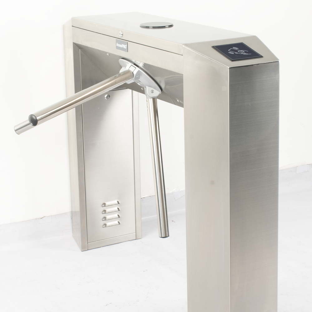 Stainless Steel Industrial Turnstile / 5,000,000 Million Guaranteed / Bi-directional / Space for Proximity Reader